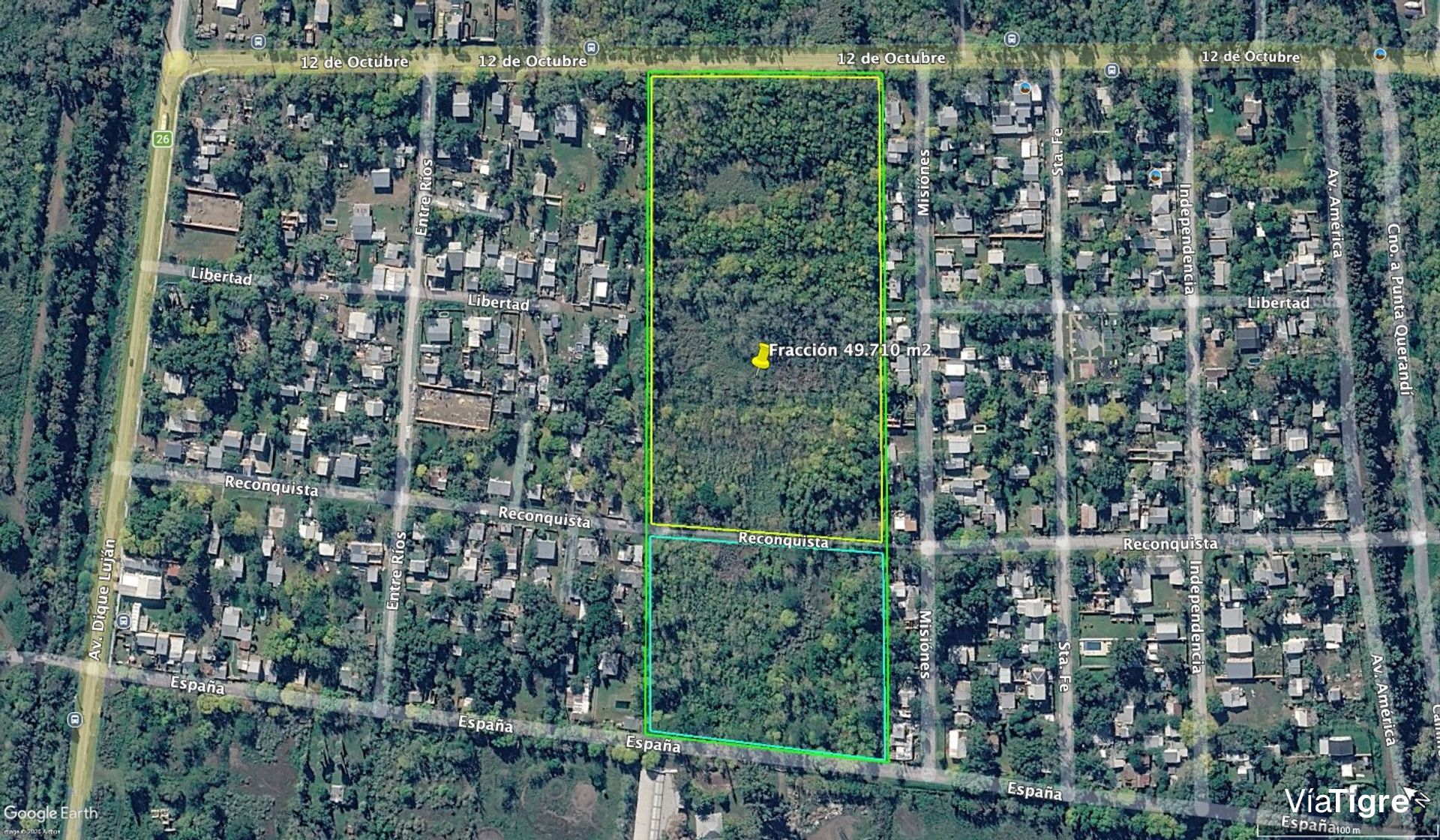 Fracción de 49.710 m² en Dique Luján, Tigre